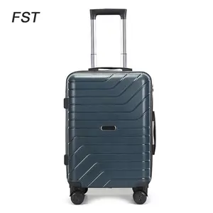 Hızlı teslimat büyük arabası özel Bagages kişiselleştirilmiş 3 adet pp bavul bagaj çantası