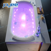 Baignoire de massage à remous JOYEE de 1,7 m, baignoire autoportante en acrylique, design moderne