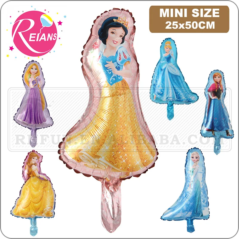 Mini Elsa Anna Princesa Branca de neve Cinderela princesa Sino Balões decorações Da Festa de Aniversário Crianças Brinquedos fontes Do partido de Casamento