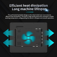 Computadora Industrial con Panel Táctil Capacitivo y Reconocimiento Biométrico de Huellas Dactilares, Computadora Industrial Todo en Uno de 15.6 Pulgadas