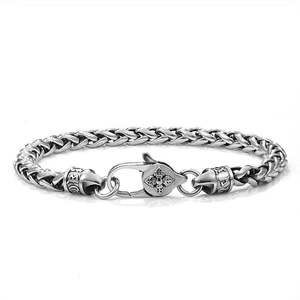 Nueva pulsera de hueso de dragón para hombre, moda Retro, seis caracteres, <span class=keywords><strong>palabras</strong></span> verdaderas, regalo versátil personalizado para novio, estilo Hip Hop - Product Image 1