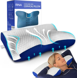 <span class=keywords><strong>Oreiller</strong></span> cervical orthopédique en mousse à mémoire de forme OEM, <span class=keywords><strong>oreiller</strong></span> ergonomique infusé de gel, <span class=keywords><strong>oreiller</strong></span> de sommeil en forme de papillon pour le cou - Product Image 1