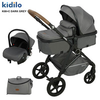 Panier de couchage multifonctionnel pour bébé, poussette pour nouveau-né, poussette haute vue pour bébé, peut s'asseoir ou s'allonger, poussette pour enfants
