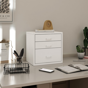 Boîte de rangement pour livres en métal pour <span class=keywords><strong>bureau</strong></span> à domicile, avec <span class=keywords><strong>3</strong></span> <span class=keywords><strong>tiroirs</strong></span>, design démontable, rose - Product Image 1