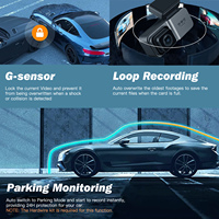 Caméra embarquée 4K OEM avec 2 caméras, ADAS, G-Sensor, Wifi, GPS, enregistreur de conduite 3 canaux, écran IPS 3,39 pouces, boîte noire universelle pour voiture