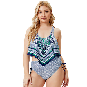Bañador <span class=keywords><strong>de</strong></span> talla grande para mujer, traje <span class=keywords><strong>de</strong></span> baño elegante, trajes <span class=keywords><strong>de</strong></span> baño <span class=keywords><strong>de</strong></span> <span class=keywords><strong>dos</strong></span> piezas <span class=keywords><strong>de</strong></span> cintura alta, conjunto <span class=keywords><strong>de</strong></span> Bikini con Push-Up 2022 - Product Image 4