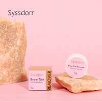 Syssdorr – Dissolvant doux pour teinture de sourcils, élimine en toute sécurité les taches indésirables de la teinture hybride, non irritant