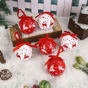 Ensemble de 7 boules de Noël peintes, décorations suspendues, petits cadeaux, accessoires pour arbre de Noël - Product Image 3