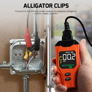 Kit profesional de localizador de disyuntores para electricistas – Receptor, Modo Inteligente AI, Prueba de tiempo de disparo GFCI, CA 90-230V - Product Image 5
