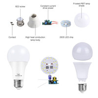 Ampoule LED en aluminium de haute qualité E27/B22 3W blanc chaud 20000 lumens AC/DC avec garantie de 2 ans pour usage résidentiel