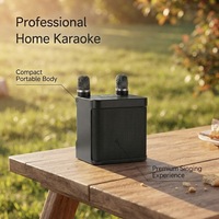 Altavoz Inalámbrico Portátil Profesional de 10 W, Altavoz de Karaoke Inalámbrico, Altavoz Bluetooth con 2 Micrófonos A826