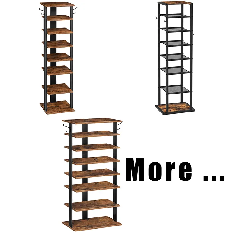 Wholesale Custom Design Vertical Shoe Storage Rack Tall OEM Shoe Tower High Shoes Organizer Stand