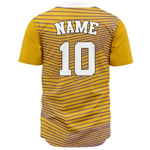 Maillot de baseball personnalisé de haute qualité, vêtements de sport avec design personnalisé, multicolores, antibactérien et respirant - Product Image 2