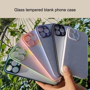 Funda de teléfono de vidrio templado 2D, cubierta de teléfono en blanco por sublimación 2022 para iPhone 11 12 13 Promax Samsung Huawei iPhone - Product Image 5