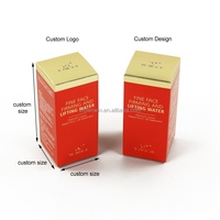 Crown Win Emballage Cadeau Cosmétique Boîte Pliante à Rabat Produit Petite Boîte Robuste Pliable en Carton Gris Matériaux Recyclés Écologique