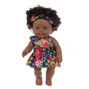 Muñecas Negras de 30 cm de Altura, Muñeca de Vinilo con Apariencia Realista, Muñecas de Piel Negra con Cabello Afro - Product Image 3