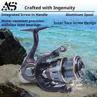 Nouvelle Moulinette de Surfcasting ES Série 3000-7000 Droitier 6 Roulements Métal Rapport de Transmission Haute Vitesse 5.2:1 pour Pêche à la Ligne Artificielle en Lac Corps 550g