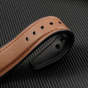 Correa de cuero de silicona de lujo de 22mm para <span class=keywords><strong>Huawei</strong></span> <span class=keywords><strong>GT2Pro</strong></span> y para reloj inteligente Samsung Compatible con correa de silicona GT2 - Product Image 3