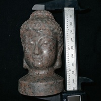 Vente en gros de sculptures de tête de Bouddha en Yooperlite naturelle, artisanat en cristal, figurines sous lumière UV pour collectionneurs