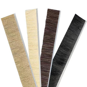 Aluminum Alloy Strip Brush Nylon Bristle Industrial Grade Dustproof Door <b>Window</b> <b>Sealing</b> Brush 1.5mm Thickness Durable - Product Image 2