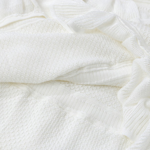 Nuovo Abito da Donna Bianco con Scollo a O, Patchwork Multistrato con Volant, Elegante e Casual, Senza Maniche, con Cut-out, Slim Fit in Maglia - Product Image 5