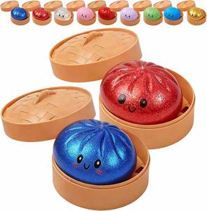 Food Steamer Stretchy <b>Desk</b> Itter <b>Large</b> Toy Giant Viral Mystery Dumpling Squishy Toys - Product Image 2