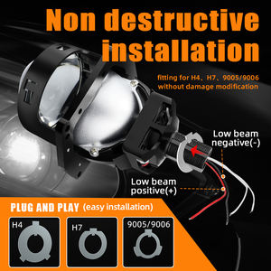 Ake <span class=keywords><strong>A99</strong></span> 130W Lossless Installatie Biled Projector 3 Inch 12V 6000K 13000lm Bi Led Projector Lens 3.0 Auto Projector Koplamp - Product Image 6