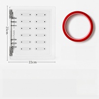 Présentoir magnétique en acrylique pour faux ongles avec carte de couleurs transparente – Rangement portable pour nail art