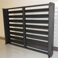 Panneau de clôture de jardin en aluminium découpé au laser sur mesure, style moderne classique, poteau de portail métallique, clôture décorative extérieure DIY