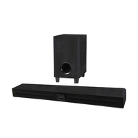 Barre de son en bois HoXen J-5106 120W RMS avec woofer 8'' + haut-parleurs 42,5'' pour télécommande et 2 micros sans fil AC110-240V pour la maison