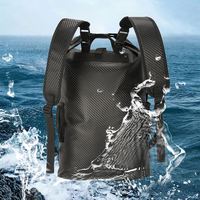 Ransel Tahan Air 35L dengan Penutup Gulung, Bantalan Punggung Tebal, Banyak Kantong untuk Taman Air, Pantai, Selancar, Kantong Penyimpanan Kering Mengapung
