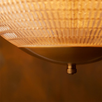 Lustre en verre prismatique vintage moderne avec grille en laiton, luminaire suspendu personnalisé pour la maison, l'hôtel, la villa, la cuisine