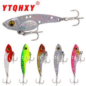 เหยื่อตกปลา Vibra Lure Metal Vibration Lure ขนาด 5 ซม. 7.5 กรัม, 6 ซม. 13 กรัม, 7 ซม. 18 กรัม สำหรับตกปลาทะเลและน้ำจืด พร้อมตะขอเบ็ดสำหรับปลาแมนดาริน - Product Image 3