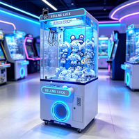 Lecteur de cartes de crédit professionnel pour machine à poupées commerciale, en acrylique, avec logo personnalisé, pour centre d'arcade professionnel, compatibilité universelle des prises