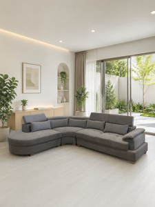 Vibrant Emerald Sudut Montecarlo Square Lounge Set with Eco-Friendly Fabric for Living Room & Hotel - Product Image 3