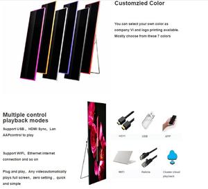 P1.25 p1.53 p1.86 P2 p2.5 <span class=keywords><strong>LED</strong></span> Poster liền mạch nối kỹ thuật số Poster Màn hình <span class=keywords><strong>LED</strong></span> xách tay <span class=keywords><strong>LED</strong></span> Poster Màn hình hiển thị - Product Image 4