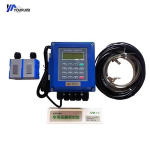 壁掛け式超音波流量計 4-20mA/RS485 ハンドヘルド液体計量リモート伝送 LCDディスプレイ クランプオン ABS素材 - Product Image 6