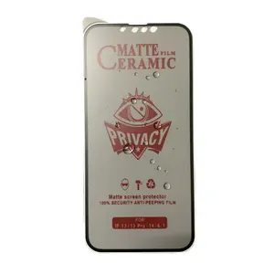 For iphone 13 mini 14 Pro Max Privacy Screen Protector Film Anti Spy Peeping Matte Ceramic Film For Samsung Note20