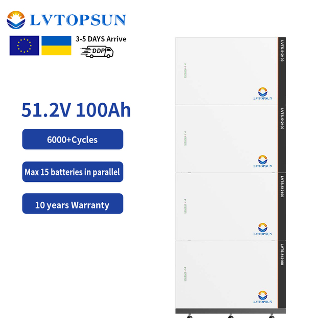 [Tier-1] LVTOPSUN Since 2016 24V/25.6V 280Ah LiFePO4 Battery Wall Mounted Backup Power Sys | Tier-1 BESS Manufacturer Since 2016
