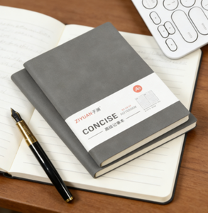 สมุดบันทึกแบบฝึกหัดปกอ่อนสีดำ A6 A5 B5 พิมพ์ลาย  สมุดจดบันทึก PU เป็นมิตรกับสิ่งแวดล้อม คุณภาพสูง - Product Image 4