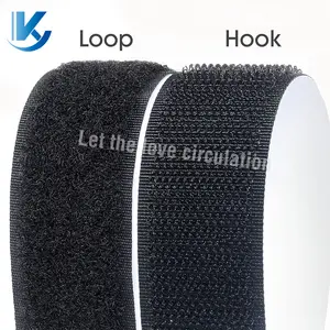 KY 25mm Custom Nylon Hook And Loop Fastener No Glue Adhesive Sewing-On Magic Tape Velcroes Reusable Hook And Loop Tape Velcroes