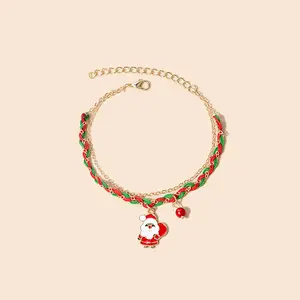 Fashion Christmas Gift Bracelet Handmade Woven Chain braid bracelet for Women