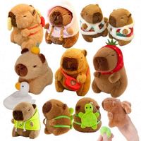 Mini porte-clés Capybara mignon pour Llaveros De Capibaras, pendentif animal en peluche pour clés de voiture, sacs à dos, usage quotidien