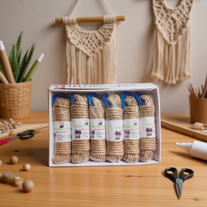 MADEJA POLI Cuerda de Yute Hecha a Mano de 8MM*10M para Manualidades y Proyectos de Bricolaje, Suministros de Artesanía Premium - Product Image 3