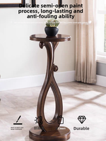 Table console sur pied en bois de chêne massif, style américain et européen, simple, antique, taille et couleur personnalisables, pour salon