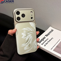 INS-Stil Laser-Federgarn Luxuriöses Neun-Schwänziger-Fuchs-Muster Verwandelt Sich in 17 Große Fenster Handyhülle für iPhone Air 16 15 14