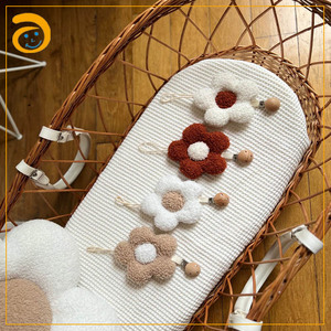 Pince à sucette Ins pour bébé en forme d'ours en <span class=keywords><strong>peluche</strong></span> biologique avec chaîne - Product Image 5