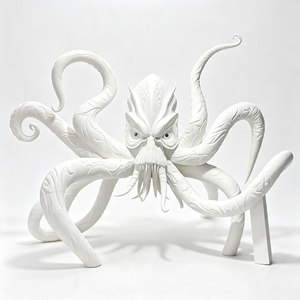 Escultura de Fibra de Vidrio Personalizada al por Mayor, Monstruo Gigante Cthulhu Octopus, Estatua Decorativa Meichuang para Centro Comercial - Product Image 4