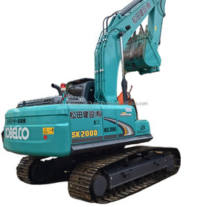 Excavadora de cadenas usada Kobelco SK200-8 de 20.6 toneladas con pocas horas de uso, caja de cambios, bomba, cojinete, PLC, motor y peso operativo. - Product Image 1