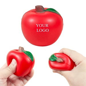 Pelota Antiestrés de Espuma de PU Personalizada al por Mayor, con Forma de Manzana, Suave, de Ascenso Lento, para Niños, con Impresión de Logotipo Personalizado - Product Image 1